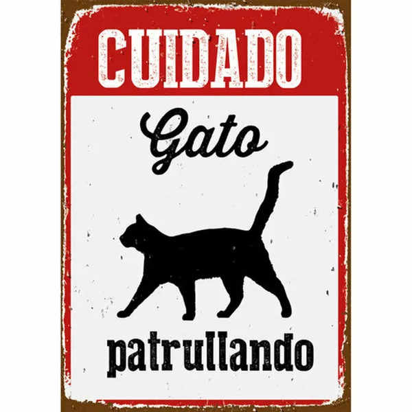 Rotaļu ēdiena komplekts Magnet & Steel ["Cuidado Gato Patrullando"] 14,8 x 21 cm