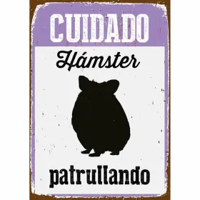 Silt Magnet & Steel Cuidado Hámster Patrullando 14,8 x 21 cm