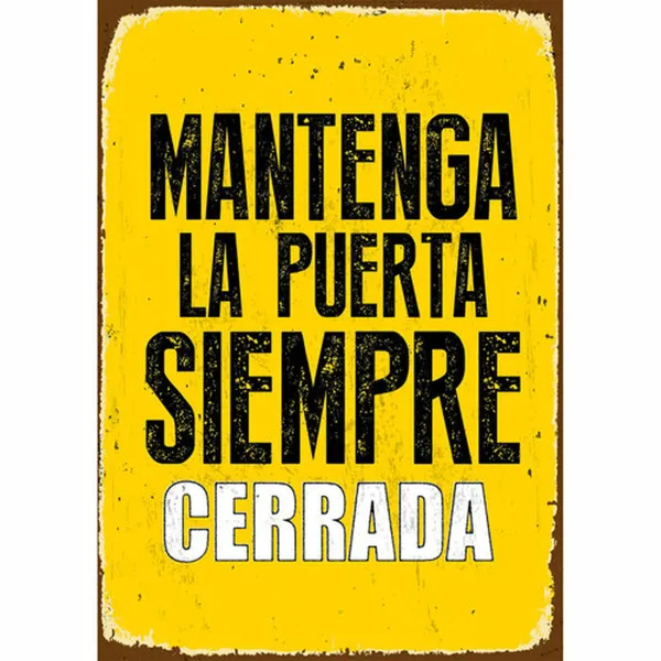 Rotaļu ēdiena komplekts Magnet & Steel Mantenga la Puerta Siempre Cerrada 14,8 x 21 cm
