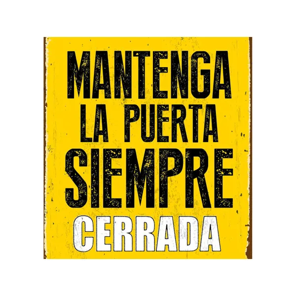 Rotaļu ēdiena komplekts Magnet & Steel Mantenga la Puerta Siempre Cerrada 14,8 x 21 cm