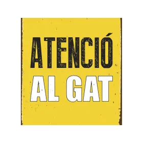 Silt Magnet & Steel Atenció al Gat 14,8 x 21 cm