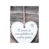 Kabantis dekoras Magnet & Steel El amor es una palabra de cuatro patas Širdis 13 x 13 x 0,8 cm