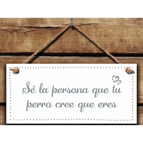 Kabantis dekoras Magnet & Steel Sé la persona que tu perro cree que eres 13 x 13 x 0,8 cm