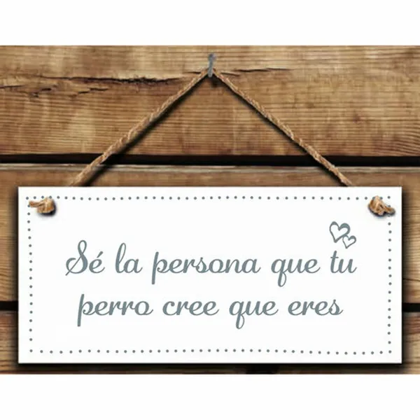 Kabantis dekoras Magnet & Steel Sé la persona que tu perro cree que eres 13 x 13 x 0,8 cm