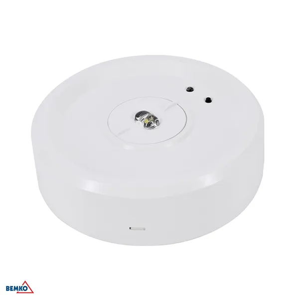 EMERGENCY LUMINAIRE SKALER CIRCLE 3W CORRIDOR OPTICS IP40 AUTOTEST 3H CNBOP