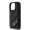 Karl Lagerfeld Quilted Signature - Case for iPhone 16 Pro (black)