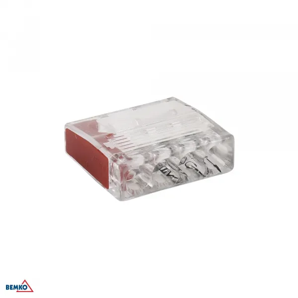 PUSH-IN WIRE CONNECTOR 0,5-2,5mm2 x 4 -100 SZT.