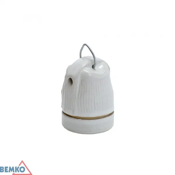 CERAMIC SOCKET E27 WITH HANDLE