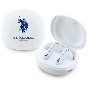 US Polo Assn DH Logo - TWS Earphones + Charging Case (White)