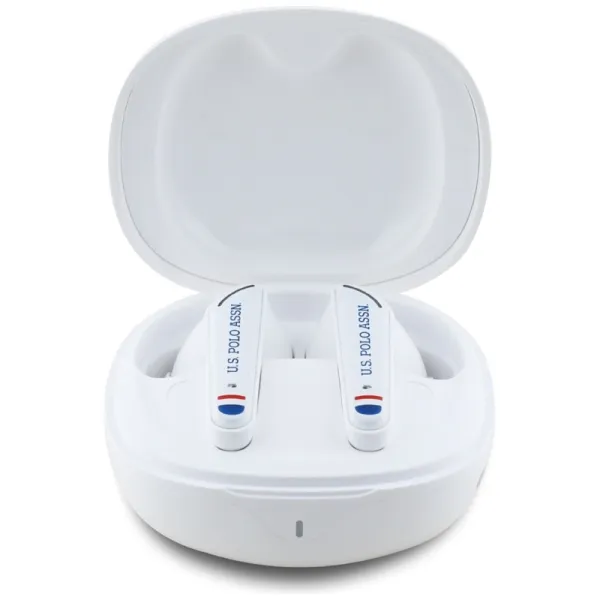 US Polo Assn DH Logo - TWS Earphones + Charging Case (White)