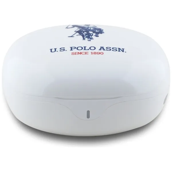 US Polo Assn DH Logo - TWS Earphones + Charging Case (White)