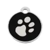 Apkakles identifikācijas plāksne Imarc Circle Melns Sudrabains