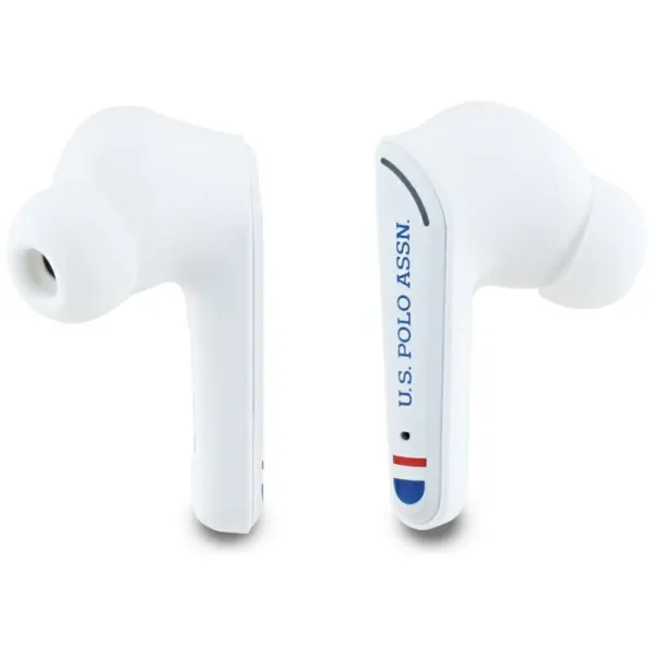 US Polo Assn DH Logo - TWS Earphones + Charging Case (White)