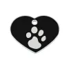 Nimesilt kraele Imarc Heart Must Hõbedane