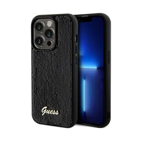 Guess Sequin Script Metal - Case for iPhone 14 Pro (black)