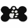 Identification plate for collar Imarc Bone Black Silver