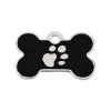 Identification plate for collar Imarc Bone Black Silver