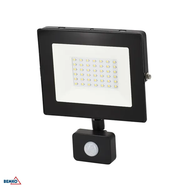 LED FLOODLIGHT SMD KASTEL 30W 4000K 2400LM IP65 PIR BLACK