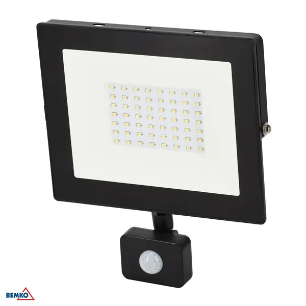 LED FLOODLIGHT SMD KASTEL 50W 4000K 4000LM IP65 PIR BLACK