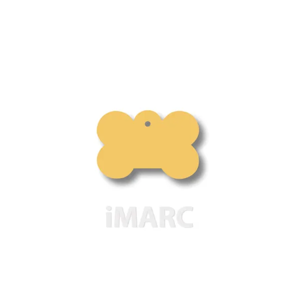 Apkakles identifikācijas plāksne Imarc Bone Dzeltens