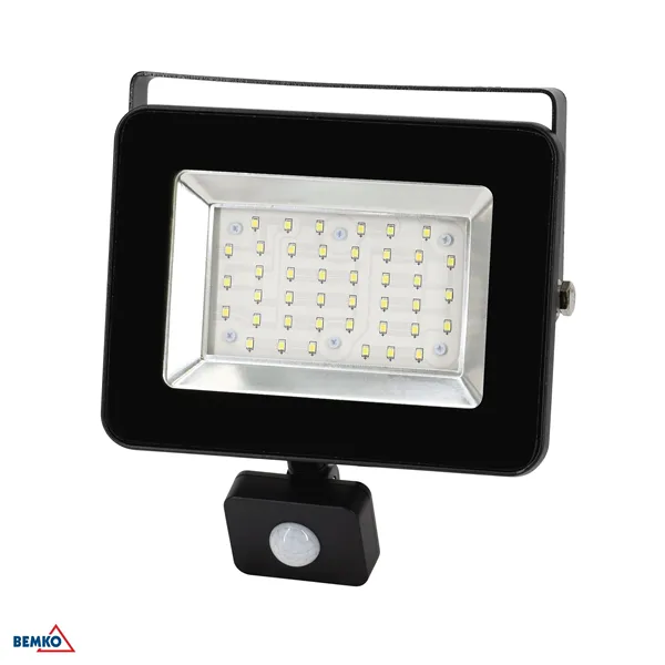 LED FLOODLIGHT SMD LOFOT 30W 6000K 2600LM IP65 PIR BLACK