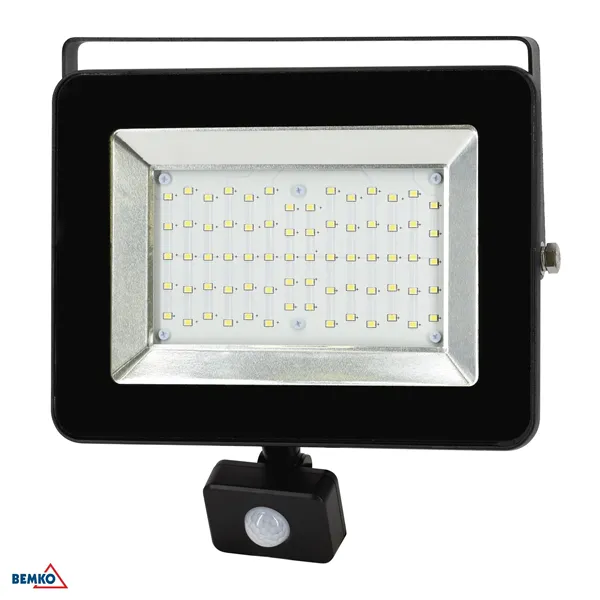 LED FLOODLIGHT SMD LOFOT 50W 4000K 4200LM IP65 PIR BLACK