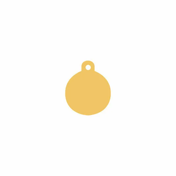 Identification plate for collar Imarc Circle Yellow