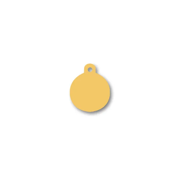 Identification plate for collar Imarc Circle Yellow