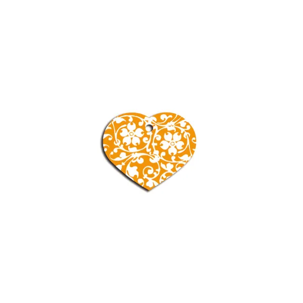 Apkakles identifikācijas plāksne Imarc Heart Dzeltens Oranžs
