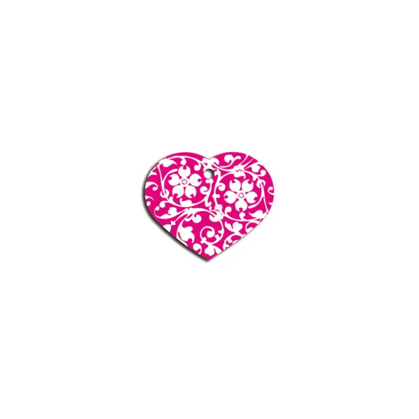 Identification plate for collar Imarc Heart Pink
