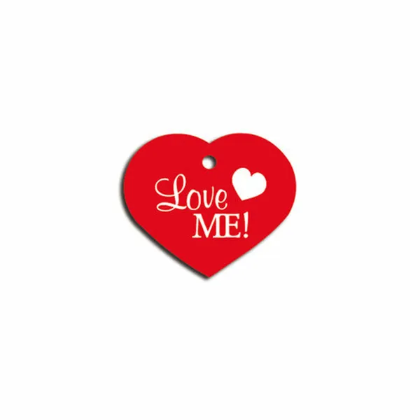 Apkakles identifikācijas plāksne Imarc Heart Sarkans