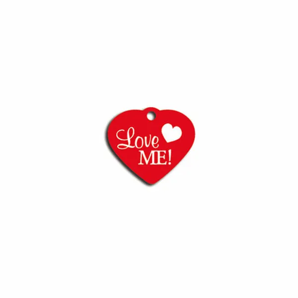 Apkakles identifikācijas plāksne Imarc Heart Sarkans