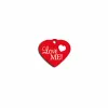Identification plate for collar Imarc Heart Red