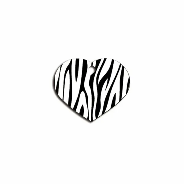 Identification plate for collar Imarc Heart Black