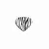 Identification plate for collar Imarc Heart Black