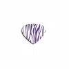Kauluksen tunnistuskilpi Imarc Heart Seepra Liila