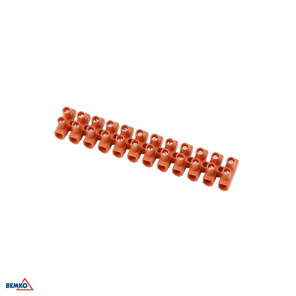 CONNECTOR STRIP 6mm2 ORANGE - 10 PCS.