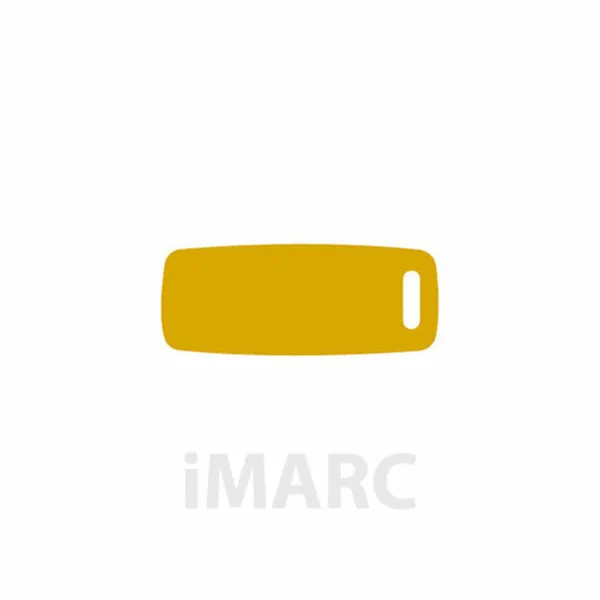 Apkakles identifikācijas plāksne Imarc Baggage Dzeltens Bronza
