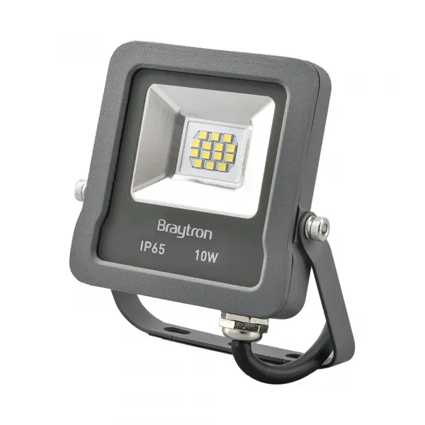 BRY-FLOOD-SL-10W-GRY-3000K-IP65-LED FLOODLIGHT