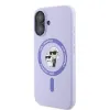 Karl Lagerfeld Silicone Karl & Choupette Ring MagSafe - Case iPhone 16 Plus (purple)