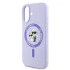 Karl Lagerfeld Silicone Karl & Choupette Ring MagSafe - Case iPhone 16 Plus (purple)