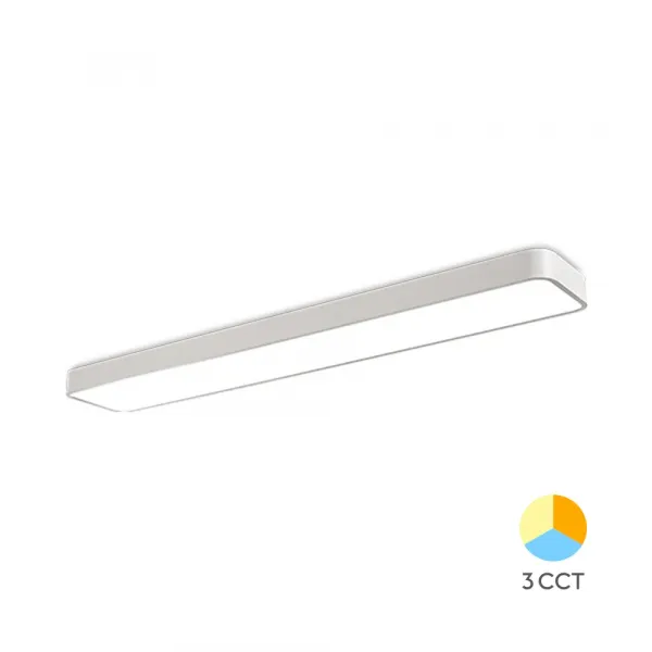 BRY-BLADE-LN-RCT-WHT-45W-3IN1-CEILING LIGHT