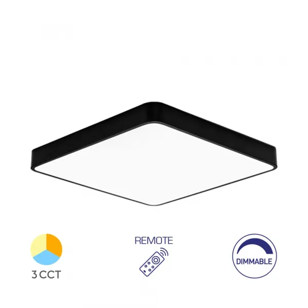 BRY-BLADE-SS-SQR-BLC-45W-RMT-CEILING LIGHT