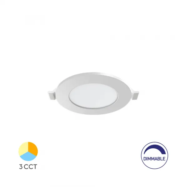 BRY-SMD-CRP-4W-RND-DIM-3INC-WHT-3IN1-LED PANEL