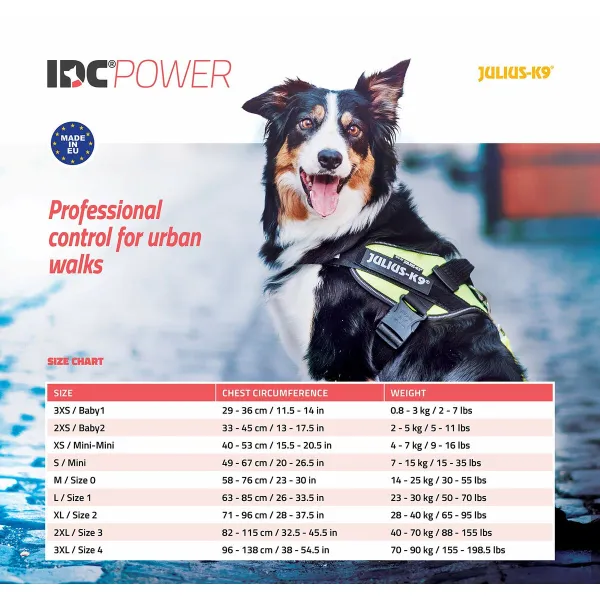 Suņu drošības siksna Julius K9 IDC Oranžs XL 3 82-118 CM