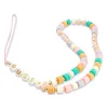Guess Phone Strap Beads Heishi Flower Pink