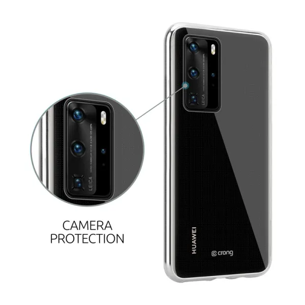 Crong Crystal Slim Cover - Huawei P40 Case (Transparent)
