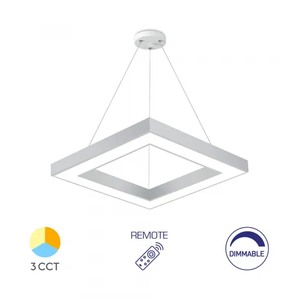 BRY-BLADE-PD-SQR-WHT-45W-RMT-CEILING LIGHT