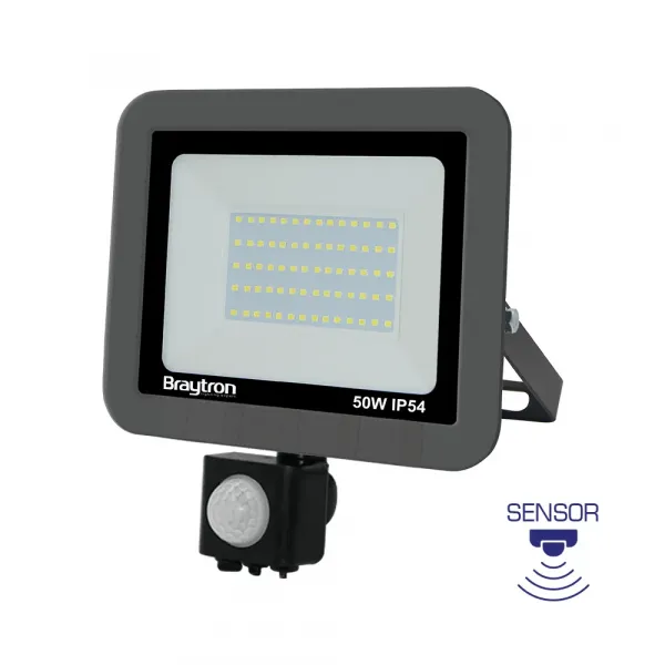 BRY-FLOOD-SC-50W-GRY-3000K-SNS-IP54-LED FLOODLIGHT