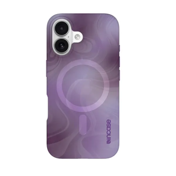 Incase Halo Case MagSafe - Case iPhone 16 (Oil Slick Lilac)